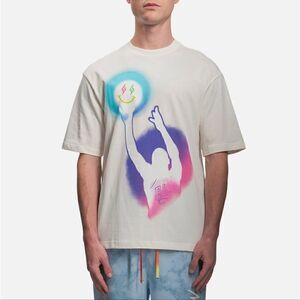 Air Jordan X J Balvin Tee T-Shirt Large L Sail Enamel Green Blue DR2962-308 New